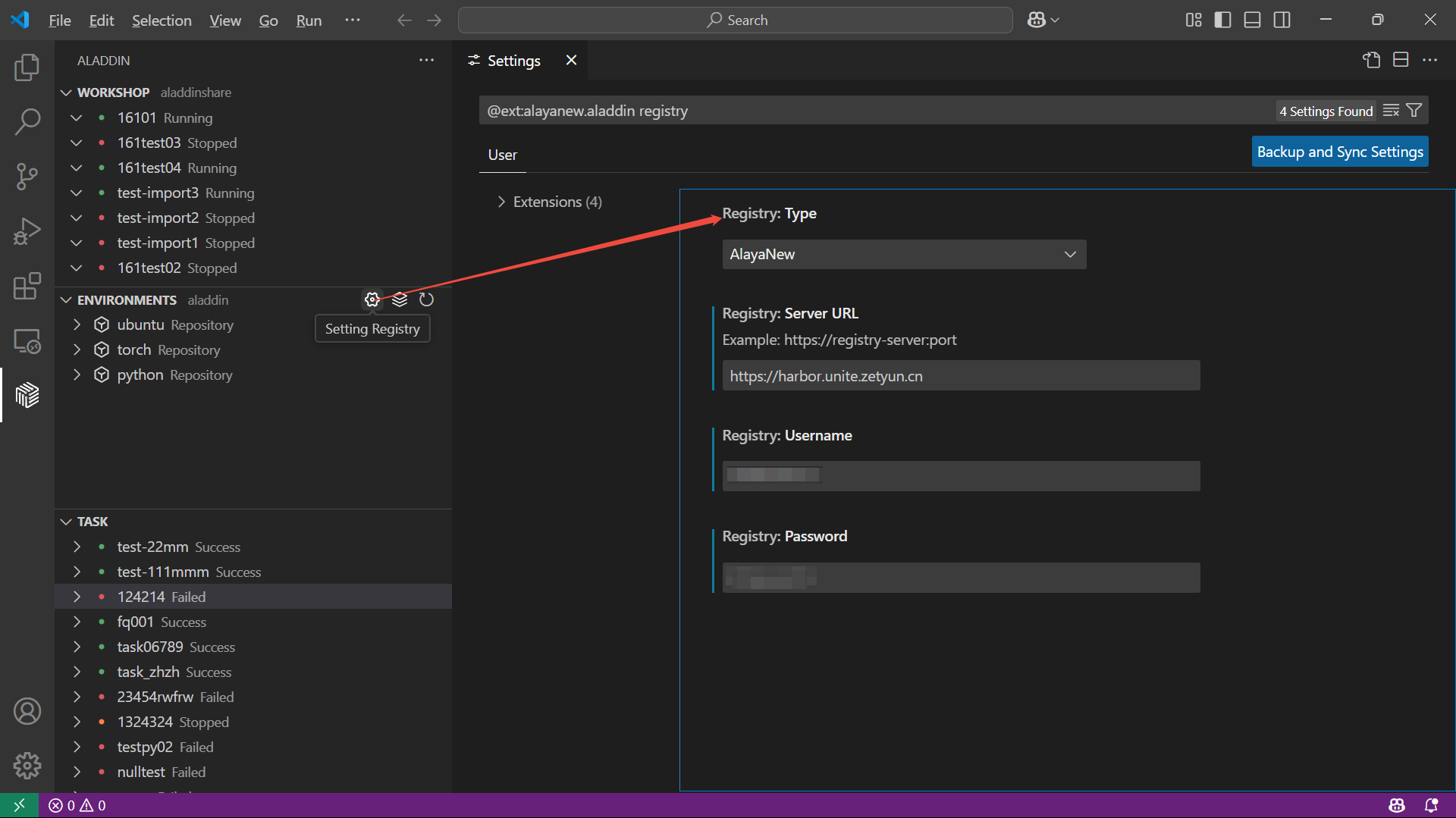 alayanew_setting_registry
