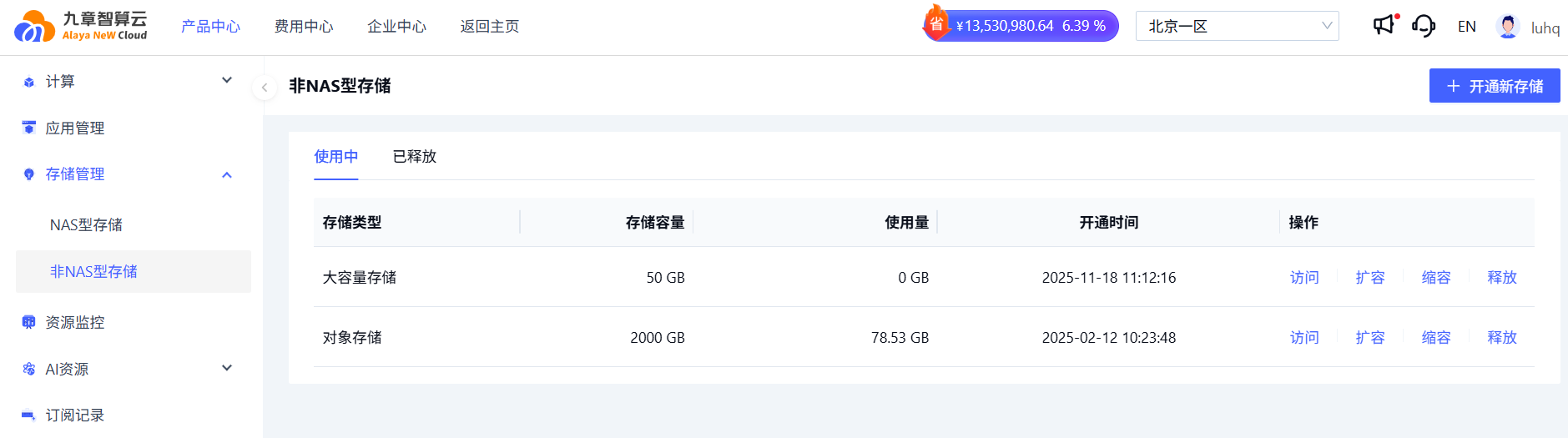 Storage overview