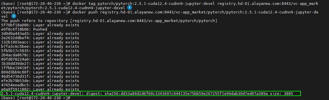 docker tag / push