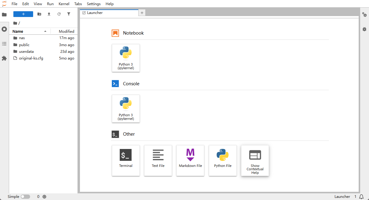 Open Jupyter UI 2